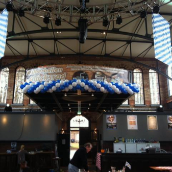 Ballongirlande blau weiß